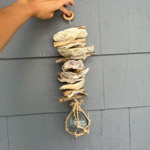 Hanging Decor - Oyster shells and drift wood
